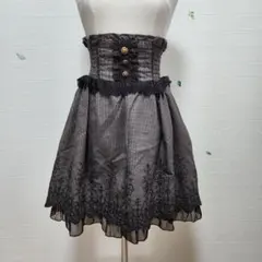 【axes femme】ハイウエストスカート チェック柄 ウエストゴム