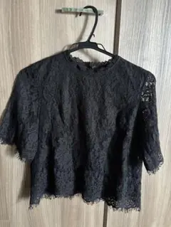 ROPE' PICNIC 黒 レース 半袖 トップス 38