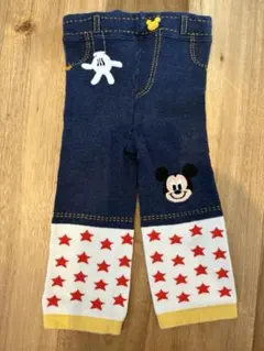 ミッキーマウス デニムレギンス 80-90cm