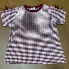 BREEZE 赤チェックTシャツ サイズ120