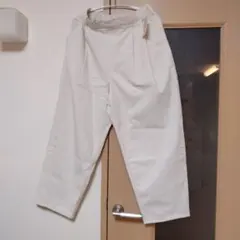 SM2 ホワイト カジュアルパンツ ゴムウエスト