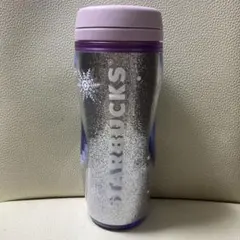 未使用スターバックスタンブラー　ホリデー2020ボトルシルバーグリッター