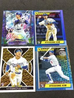 キム・ヘソン Mojo入り Topps MLB ロサンゼルス・ドジャース 4枚