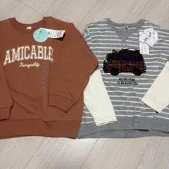 新品　ロンT 薄手トレーナー　トップス　２セット