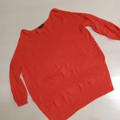INDIVI オレンジ ニット 38 古着　レディース