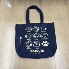 スヌーピー　 デニム　トートバッグ　ユニバーサルスタジオジャパン　ピーナッツ