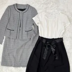 ほぼ未使用極美品 3点セット レディース フォーマルセットアップ ワンピース 9