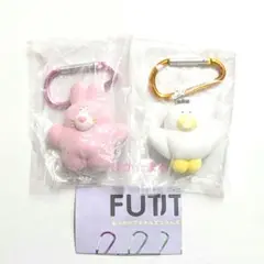 FUTUR. おトボケアニマルズ フィギュアマスコット 2点セット　うさぎ　トリ