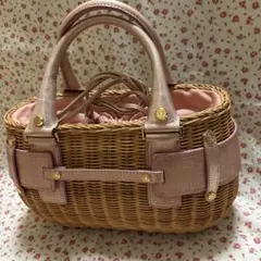 サマンサタバサ かごバッグ サマンサタバサ Samantha Thavasa バスケットかごバッグ (ベージュ