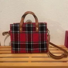 チェック柄ショルダーバッグ
