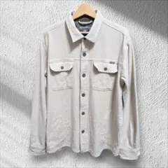【エディーバウアー】シャツジャケット　アイボリー　アメカジ　古着