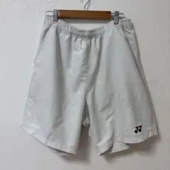 K1950 YONEX ホワイト ショートパンツ バドミントン 白 メンズ L