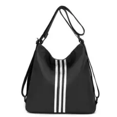 春祭限定 ストライプデザイン ショルダーバッグ 黒