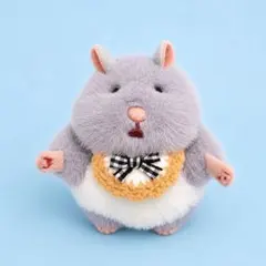 ぬい服　着ぐるみ　ハンドメイド　オーダーページ　ぬいぐるみ　リボン　スタイ ぬいぐるみ ぬい服 オーダーページ スタイ よだれかけ リボン グレー