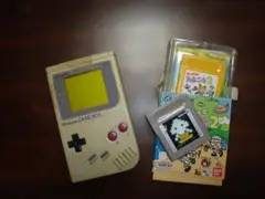 初代Nintendo Game Boy 本体 クリーム色 ゲームカートリッジ付き