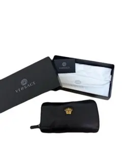 VERSACE ヴェルサーチ メデューサ ラウンドファスナー 長財布 ブラックのサムネイル