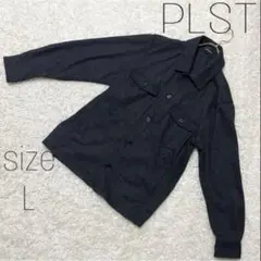 美品❗️【PLST（プラステ）】ウール34% シャツジャケット L