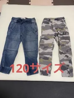 アバクロキッズ★カーゴパンツ　ジョガーパンツ★5-6★120相当★カモ　迷彩
