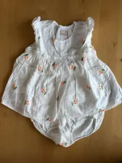 プティマイン petit main チュニック パンツ　さくらんぼ　80㎝