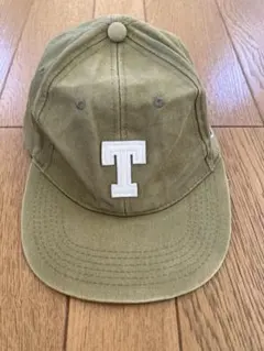 Champion Tロゴ キャップ オリーブカラー