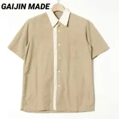 GAIJIN MADE ガイジンメイド 花柄 切替 デザイン 半袖 シャツ 美品のサムネイル