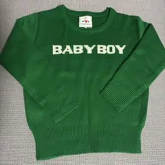 wc ニット セーター BABYBOY グリーン　Fサイズ