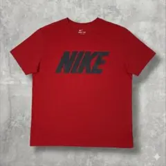 NIKE ナイキ ビッグロゴ Tシャツ レッド 赤 ロゴ