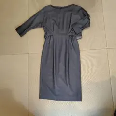 超美品 グリーンレーベルリラクシング 七分袖ワンピース