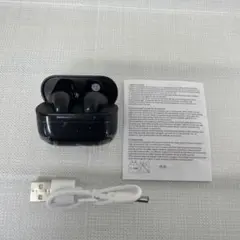 ☆4☆ワイヤレスイヤホン ブラック 充電ケース付き