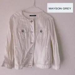 【メイソングレイ】ノーカラー ジャケット