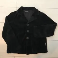 コムサ　ベロア　ジャケット　黒　110