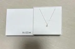 未使用 BLOOM K10PG ダイヤモンド ハート ネックレス