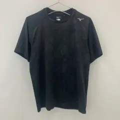 D181 ミズノ 半袖スポーツウェアTシャツ ブラック メンズ M