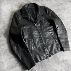 5351 POUR LES HOMME ラムレザー セミシングルライダース