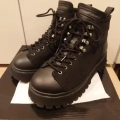 ヨースケ YOSUKE 厚底レースアップショートブーツ　24.5