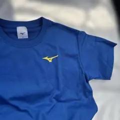 MIZUNO ミズノ スポーツランニングTシャツ ブルー Mサイズメッシュ素材