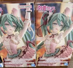 Re:ゼロ エミリア 初音ミク BANPRESTO フィギュア 2種セット 新品