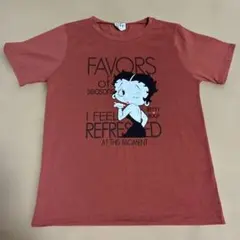 Betty Boop ベティーブープ 半袖Tシャツ テラコッタのサムネイル