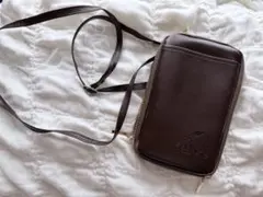 スヌーピー スマホショルダーバッグ ブラウンのサムネイル