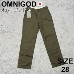 オムニゴッド　OMNIGOD ヘリンボーンMCワークパンツ カーキ　28 日本製のサムネイル