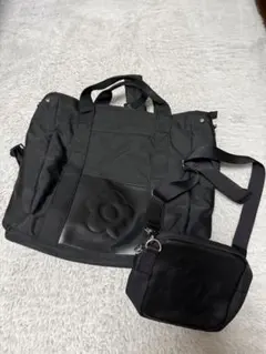 ブラックトートバッグ＆ショルダーバッグセット