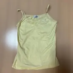 黄色 ノースリーブタンクトップ 100cm~