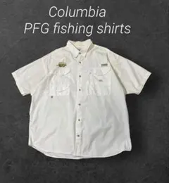 Columbia コロンビア　PFG フィッシングシャツ　白　ビッグサイズXXLのサムネイル