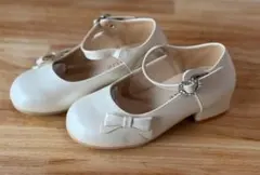 アリサナ フォーマルシューズ 白ｘベージュソール 17.0cm 15AG02