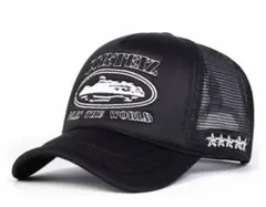 Corteiz メッシュキャップ　最安値　trapstar UK 帽子　ブラック