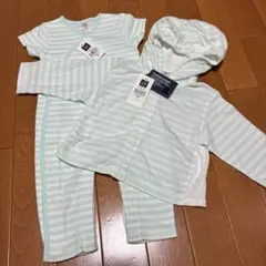 GAPフード付きロンパース・カバーオールセット