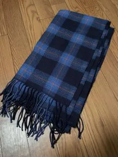 UNIQLO マフラー ブルー チェックのサムネイル