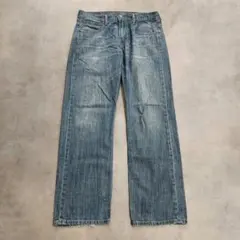 80s90sUSA製ケミカルウォッシュデニムパンツブルージーンズW38 ss86 
