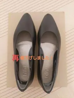 fitfit ポインテッドエアフラット　黒　23.5
