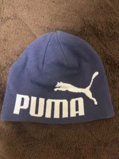 PUMA ニット帽 ビーニー ネイビーのサムネイル